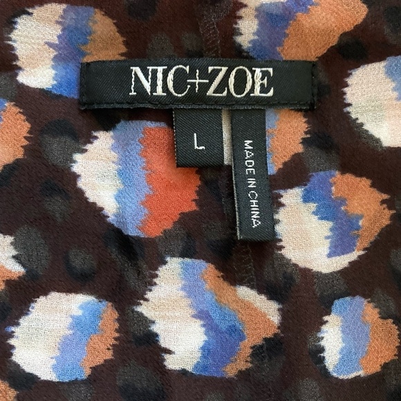 Nic+Zoe Blue Dahlia Spaghetti Strap Scoop Neck Gathered Boho Maxi Slip Dress - Picture 6 of 15